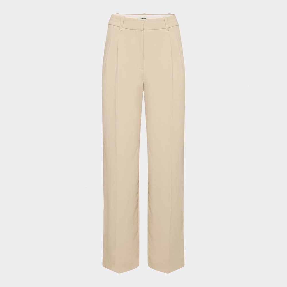 Wilfred Wide-Leg Trousers in Beige